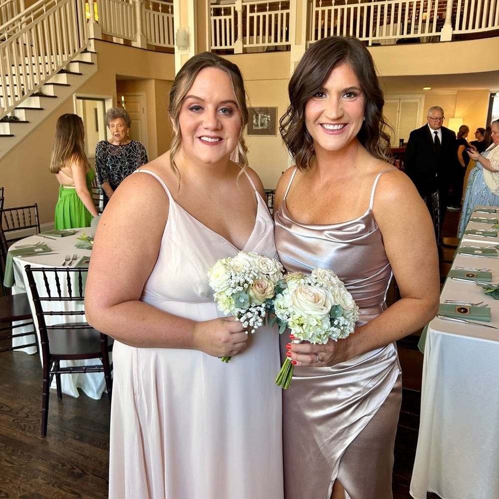 Elegant Satin and Chiffon Dresses